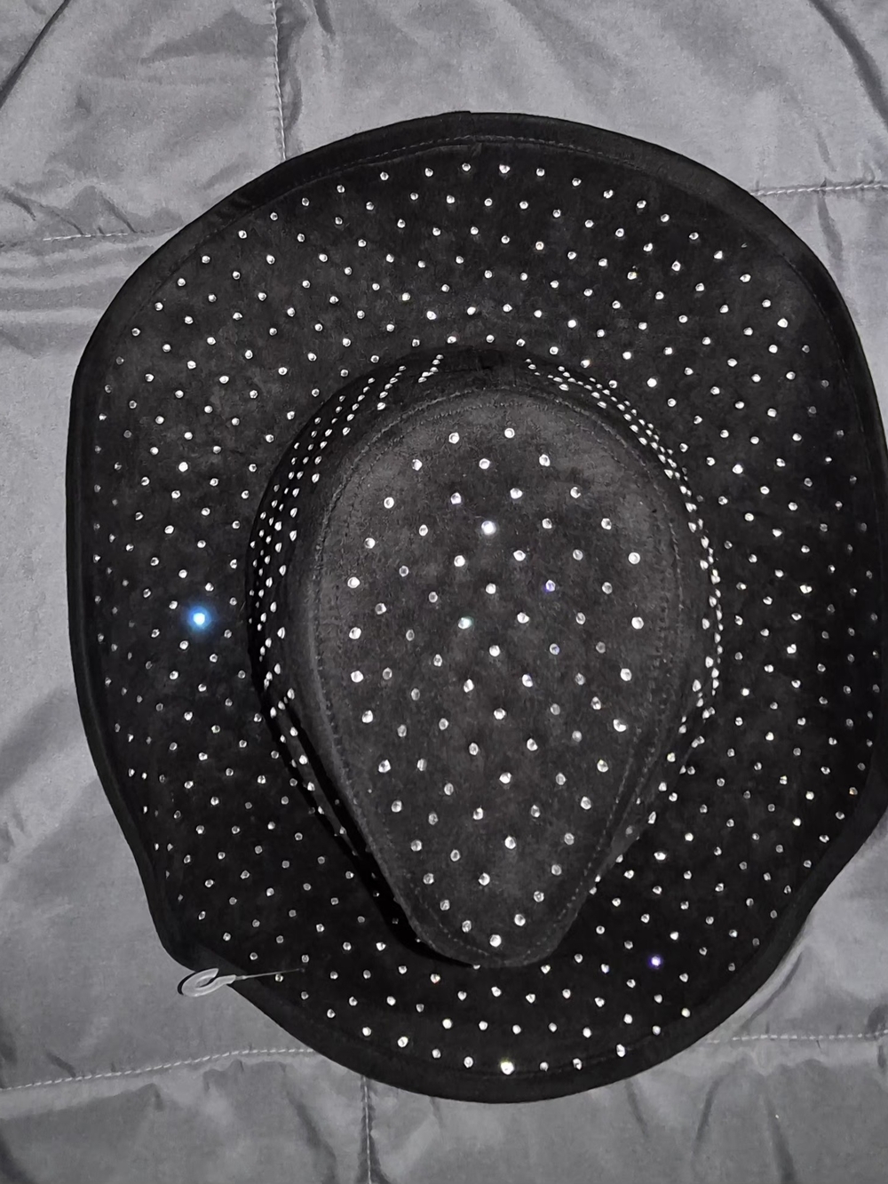Studded Black Women's Cowboy Hat